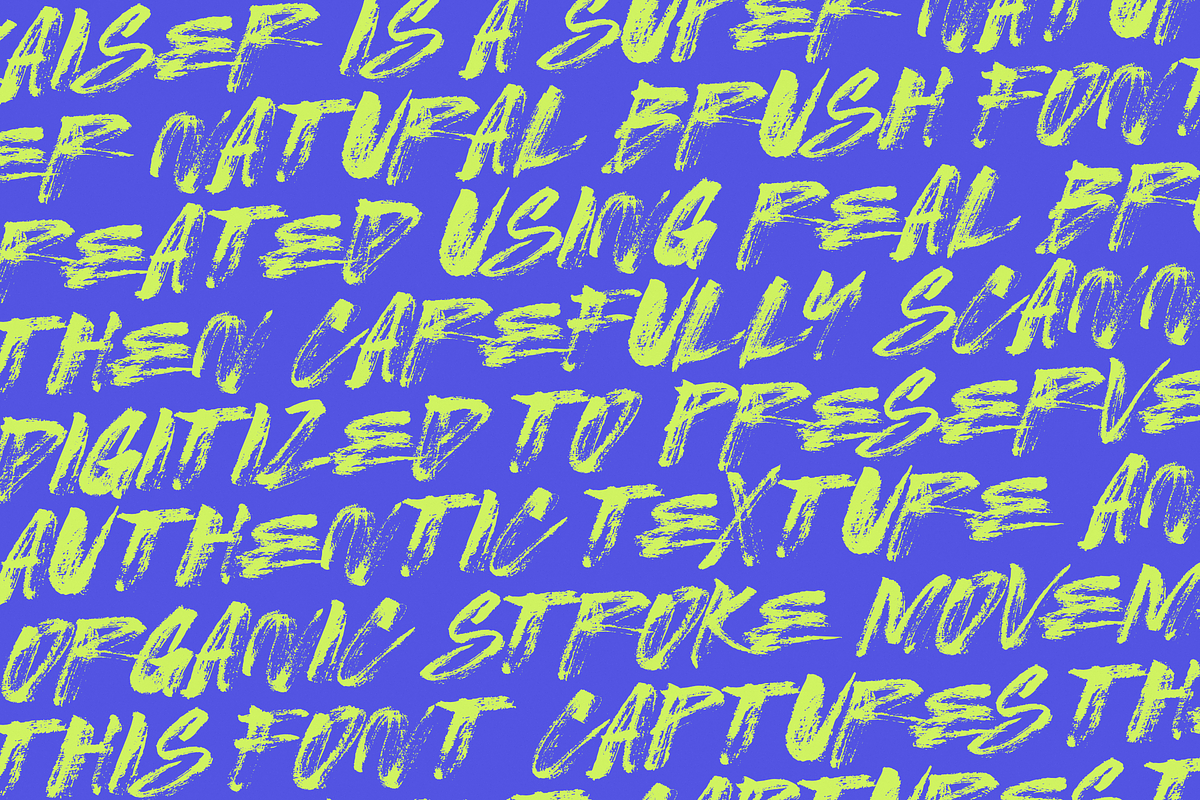 Kaiser | Super Natural Brush Font, a Handwritten Font by Ardana Creative (Photo 7 of 13)