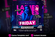 Party Flyer, Canva Club Flyer, a Flyer Template by FLYERHIVE (Thumbnail 1 of 3)