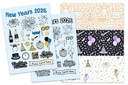 Festive Season Holiday Vector Bundle, a Seasonal Illustration by cugypress (Thumbnail 8 of 8)