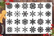 200 Snowflakes Bundle | Cut Files, a Decorative Illustration by pixaroma (Thumbnail 6 of 9)