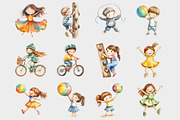 Watercolor Children’s Playground, a Seasonal Illustration by Design Market (Thumbnail 3 of 5)