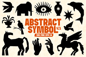 Abstract Symbol Illustration Set, an Illustration by Tekuni