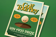 Green Golf Tournament Flyer Set, a Flyer Template by graphicook (Thumbnail 2 of 3)