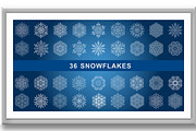 Set of Round Snowflakes With Winter, a Texture Illustration by FineArtStudio (Thumbnail 3 of 3)