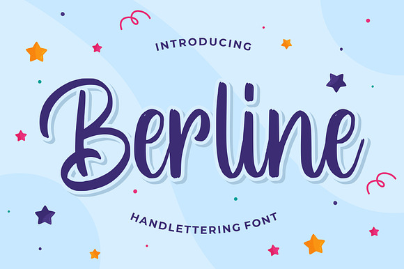 Berline - Handlettering Font preview 7