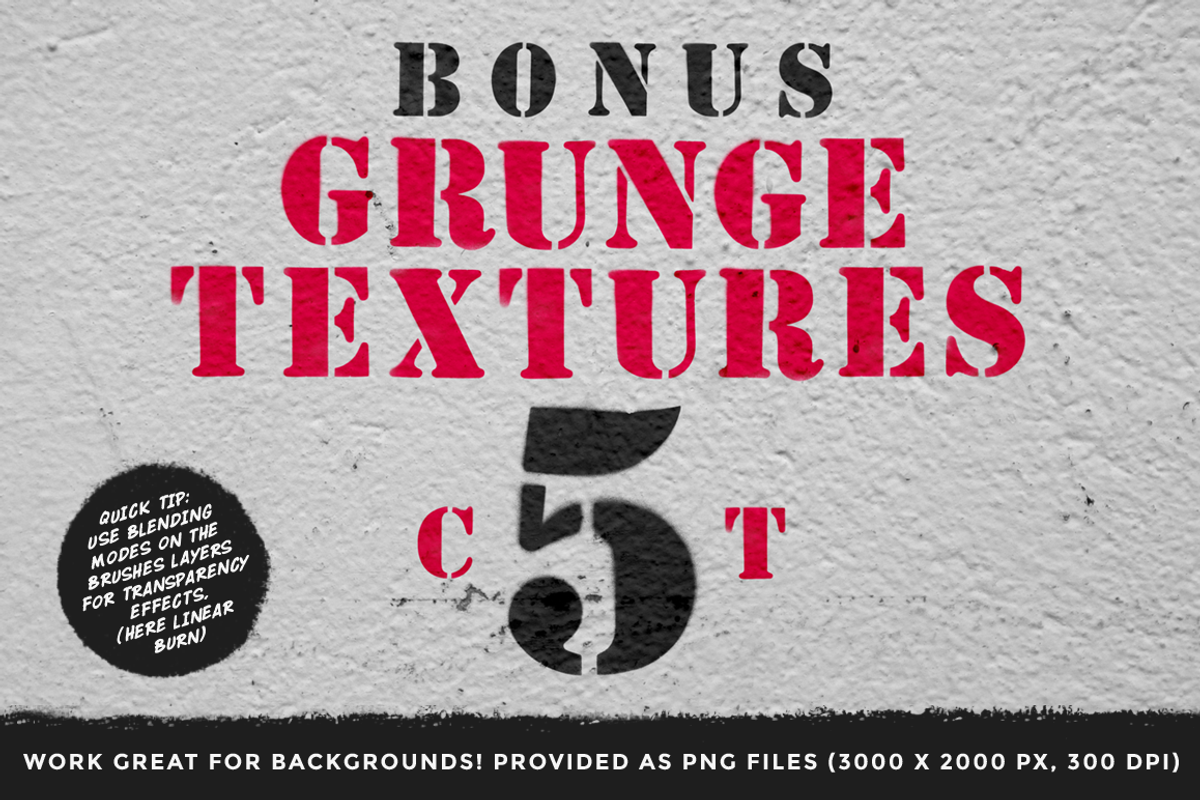 Stencil Kit Procreate brushes preview 6