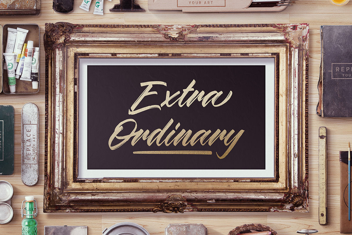 Wildlast Handbrush Typeface preview 6