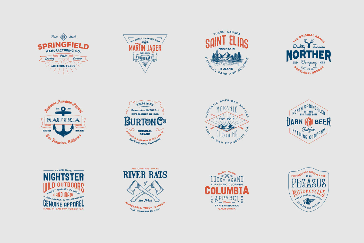 Hipster Vintage Logo Pack 2, a Branding & Logo Template by Victor Barac (Photo 2 of 5)