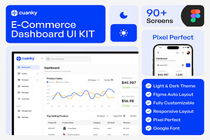 Cuanky - Ecommerce Dashboard UI KIT