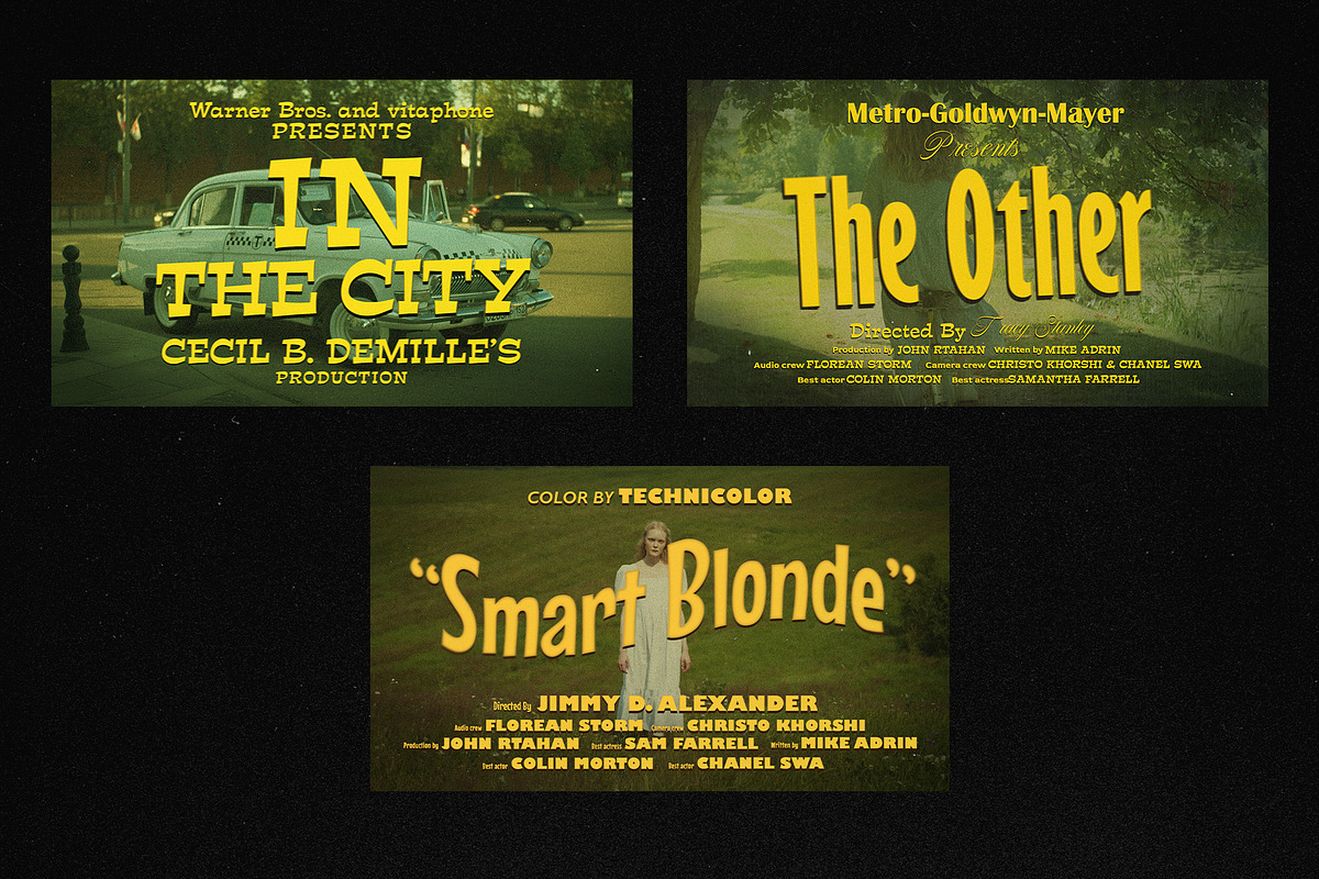 Vintage Movie Titles, a Design Template by Pixflow (Photo 10 of 12)