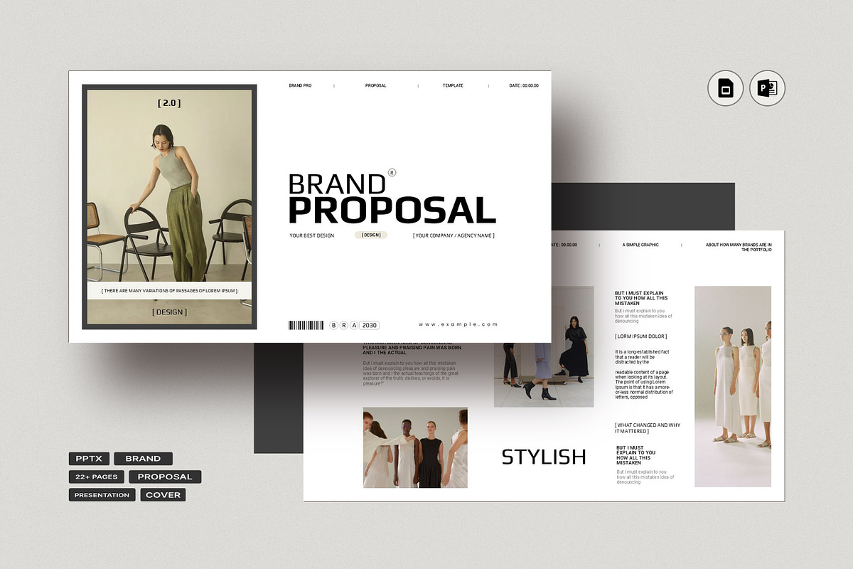 Brand Proposal Presentation Template, a Presentation Template by PrintIdea (Photo 1 of 7)