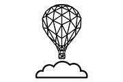 Hot Air Balloon Silhouette Bundle, an Object Illustration by Gaye Art (Thumbnail 6 of 31)