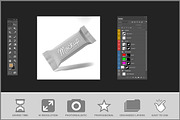Flexible Foil Wrapper Mockup Can PSD, a Product Mockup by Bruno's Shop (Thumbnail 2 of 3)