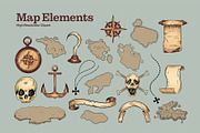 Vintage Map Creator Kit, an Object Graphic by DesignerCandies (Thumbnail 6 of 15)