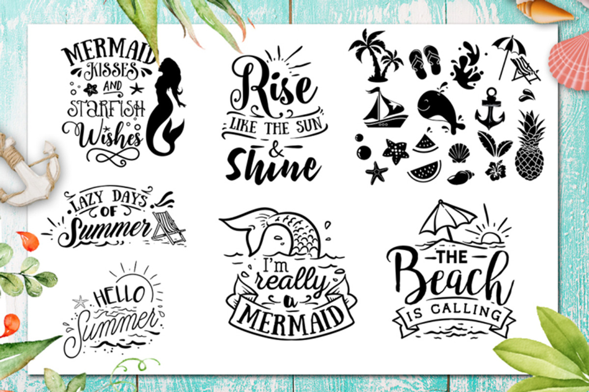 Summer SVG bundle 65 designs, an Illustration by BlackCatsMedia