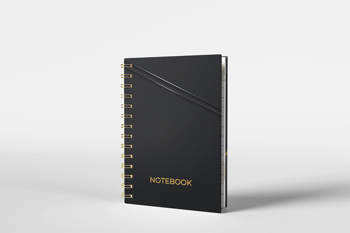 Spiral Notebook Mock-up, a Books & Magazine Mockup by Getdesign (Photo 4 of 8)