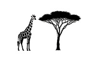 Giraffe Safari Silhouette Vector Bun, an Illustration by Designer_Momina (Thumbnail 13 of 51)