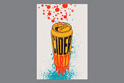 Apple Cider grunge vector poster set, a Food Illustration by PoPaShop (Thumbnail 3 of 6)