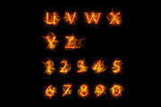 Fire font GRAPHIC Hot font Flame, an Illustration by Art Loft (Thumbnail 6 of 6)