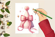 Coquette Happy New Year Party, an Illustration by DreamCafeArt (Thumbnail 5 of 6)