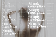 Simply Conception, a Serif Font by Muksal Creative (Thumbnail 3 of 10)