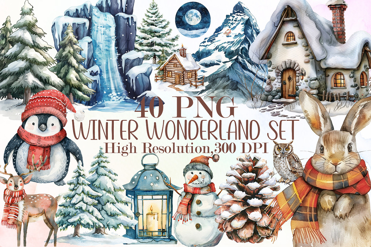 Winter Wonderland, Watercolor Winter, an Illustration by Sublimation Artist (Photo 1 of 6)