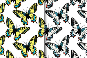 Butterflies Patterns Illustrations