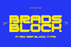 Brads Block - Font