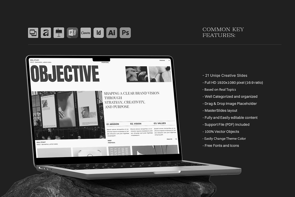 Brand Proposal Presentation Template, a Presentation Template by Studio Monova (Photo 2 of 15)