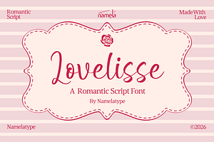 Lovelisse Romantic Script Font
