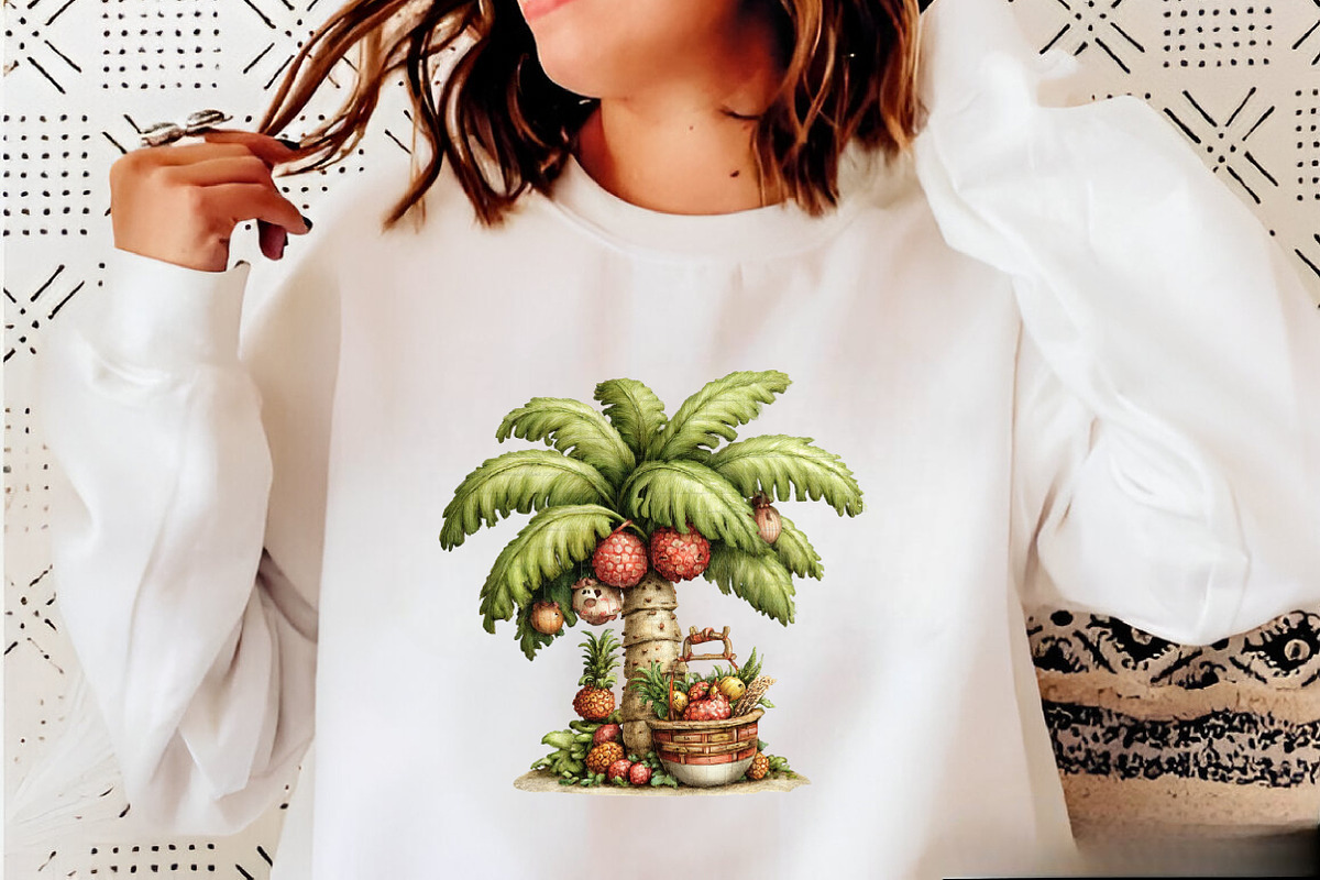 Whimsical Summer Palm Tree Clipart B, an Illustration by SVGArt (Photo 9 of 9)