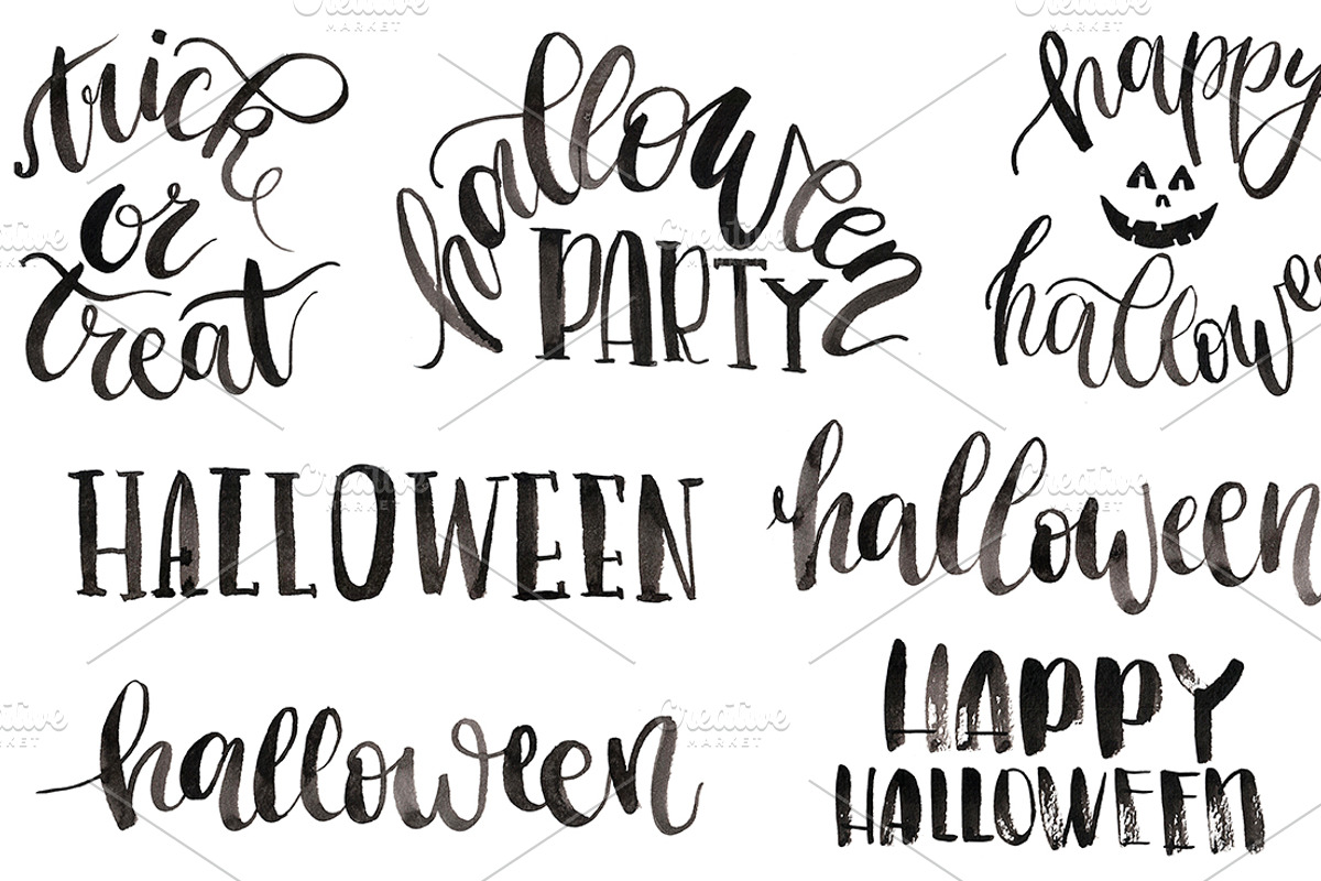 Set of greeting cards for halloween, a Decorative Illustration by Antikva17 (Photo 3 of 5)