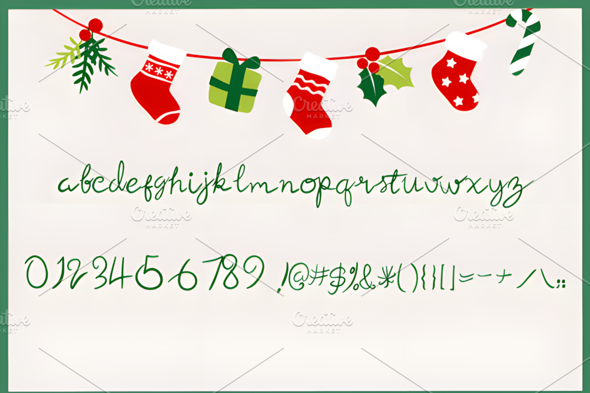 Christmas Child Font, a Script Font by Coco Bloom (Photo 4 of 5)