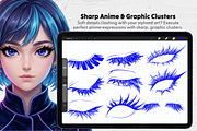 Eyelash Stamp Brushes Set, a Brush Add-On by Selentaori Studio (Thumbnail 6 of 11)
