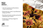 Beach Towel Mockup, a Household Mockup by Andrea Muller (Thumbnail 2 of 7)