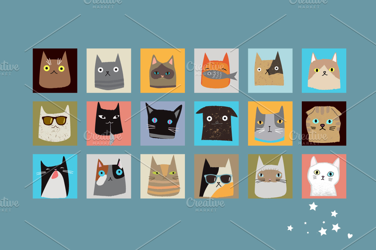 Cats Bundle Vector Edition, an Animal Illustration by Alena (Photo 3 of 5)