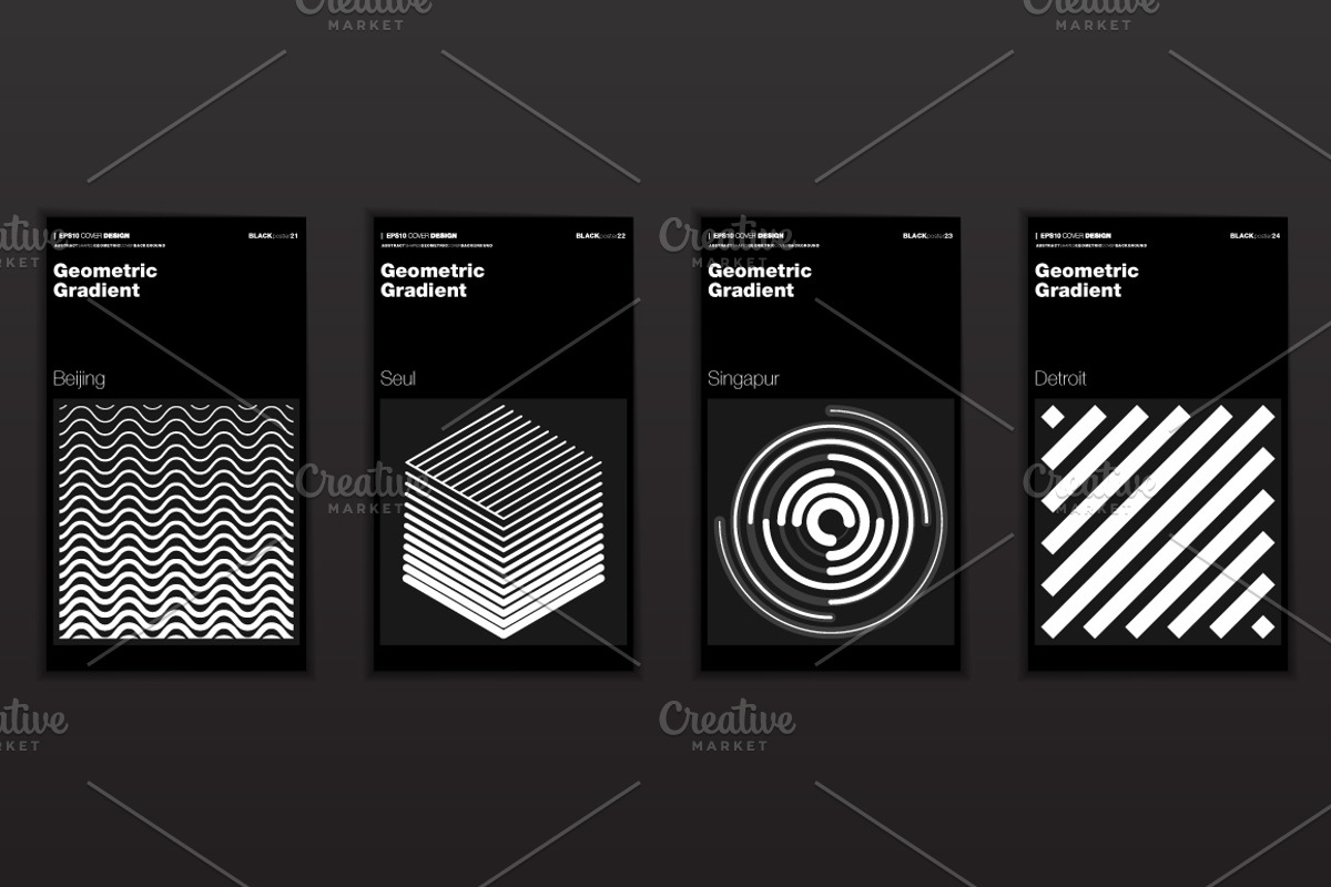 Geometric Gradient Shapes, a Background Graphic by karnofff (Photo 7 of 11)