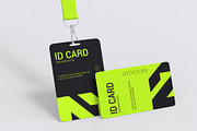 ID Card with Lanyard Mockup, a Product Mockup by graphypix (Thumbnail 1 of 4)