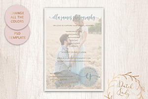 PSD Photo Portfolio Card Template 2