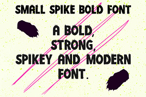 Small Spikey Font