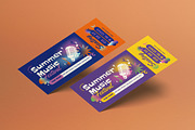 Summer Music Festival Ticket, a Card Template by graphicook (Thumbnail 1 of 3)