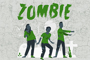 Zombie Attack Halloween Font, a Font by vladocar (Thumbnail 4 of 8)