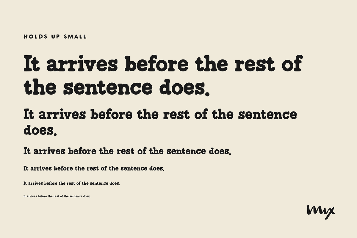 Mix Portly Pug — Bold Slab Serif, a Slab Serif Font by Mix Fonts (Photo 6 of 12)
