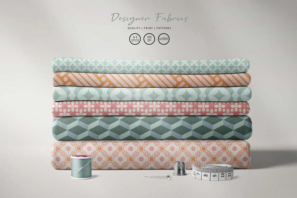 42 Simple Vector Patterns (v2), a Pattern Graphic by Jennadesigns (Photo 5 of 17)