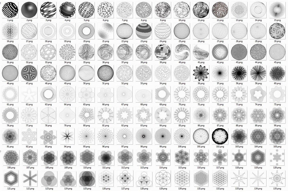 600 Round Design Elements Bundle, an Object Illustration by Kseniya-Omega (Photo 18 of 21)