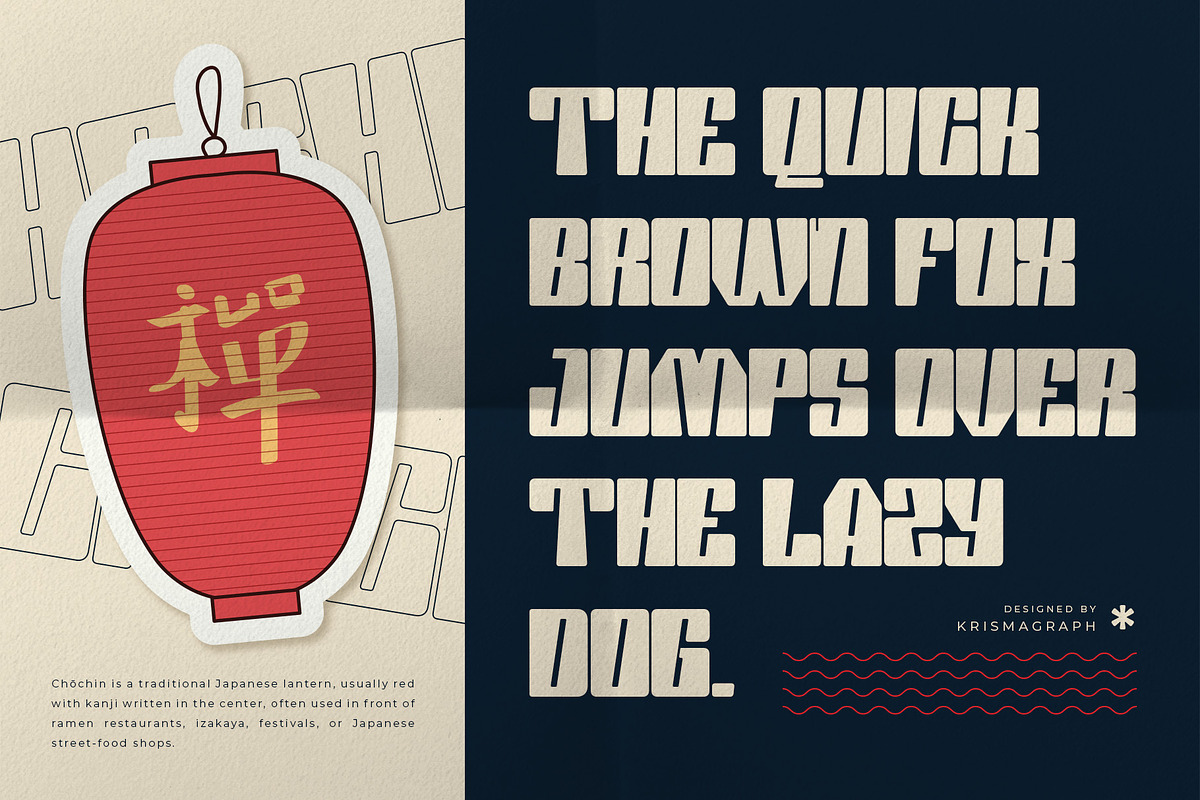 NAGOYA — Modern Display Typeface, a Sans Serif Font by Krismagraph (Photo 8 of 9)