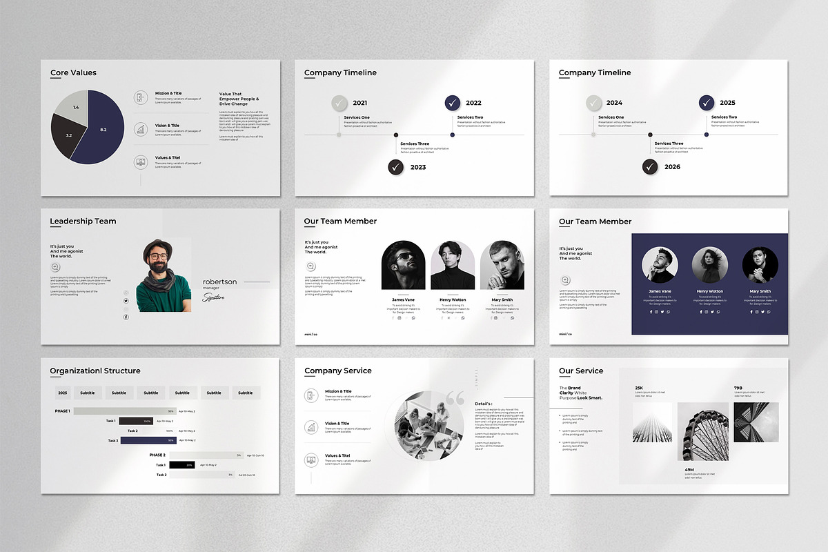 Minimal Presentation Template, a Presentation Template by Aura Agency (Photo 6 of 11)