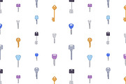 Door keys seamless patterns, a Pattern Graphic by Good Studio (Thumbnail 3 of 5)