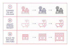 Decorating Line Icons