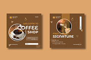 Coffee Shop Social Media Post, a Social Media Template by MightyDesign (Thumbnail 3 of 8)